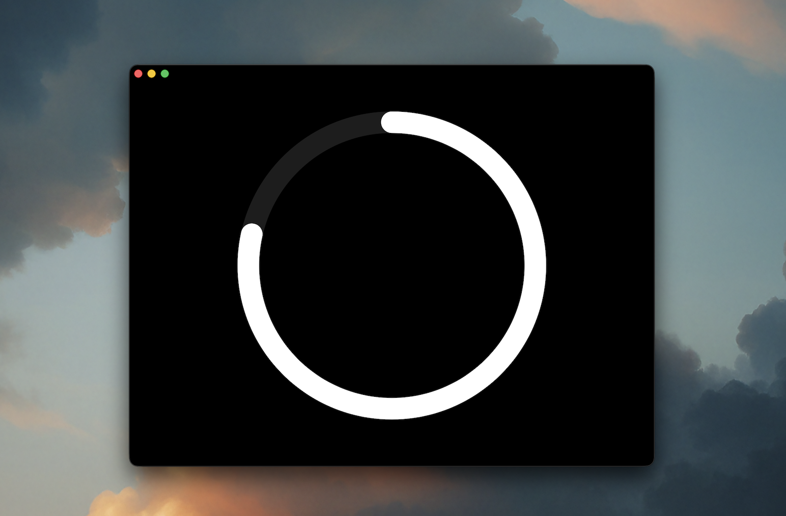 Center meditation timer on Mac