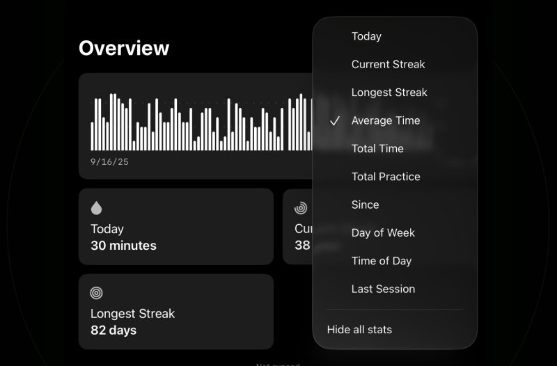 Mindfulness meditation tracking